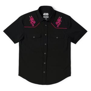 RSVLTS The Menace Roper Short Sleeve Shirt in Black — front view
