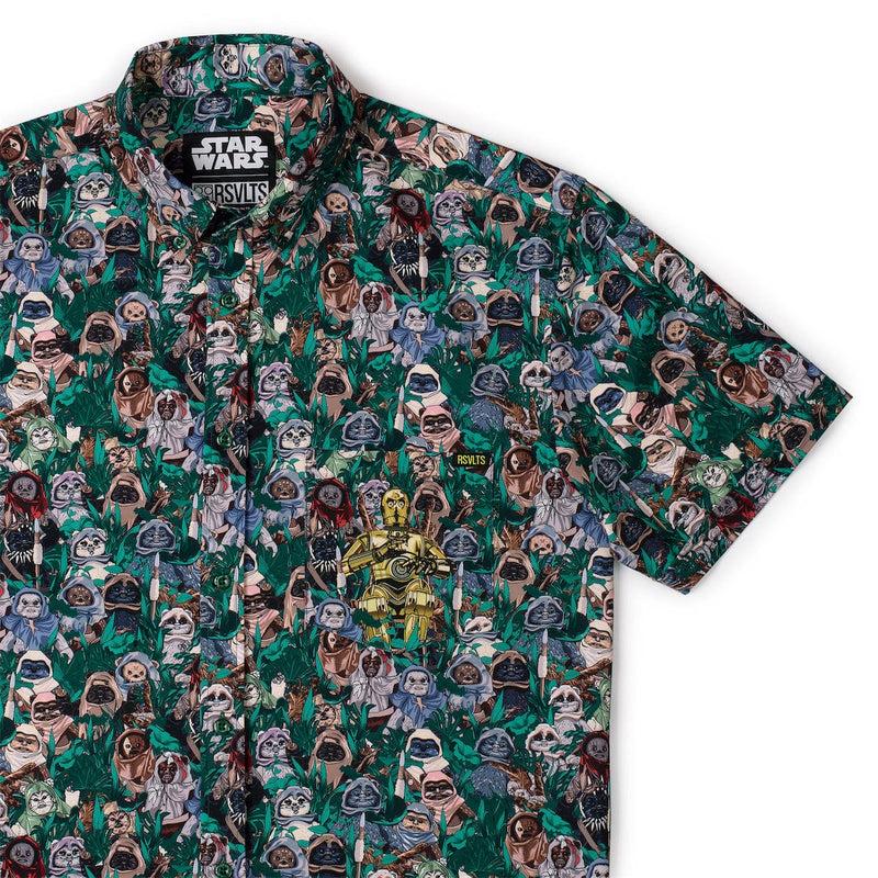 RSVLTS The Golden One KUNUFLEX Short Sleeve Shirt in Multicolor — front view