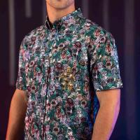 RSVLTS The Golden One KUNUFLEX Short Sleeve Shirt in Multicolor — detail 2