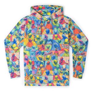 RSVLTS IT'S A TRAP! Performance Hoodie in Multicolor — front view