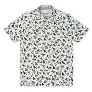 RSVLTS Birdies All-Day Polo in Gray — front view