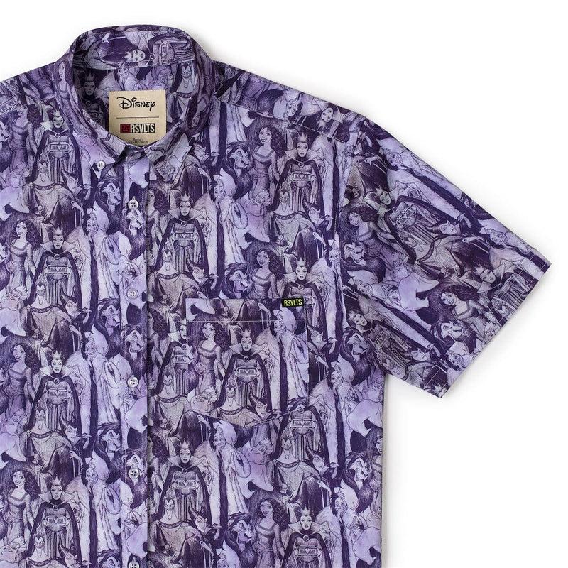 RSVLTS In Bad Company KUNUFLEX Short Sleeve Shirt in Purple — front view