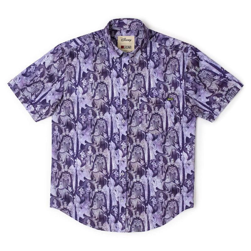 RSVLTS In Bad Company KUNUFLEX Short Sleeve Shirt in Purple — detail 3