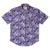 RSVLTS In Bad Company KUNUFLEX Short Sleeve Shirt in Purple — detail 3
