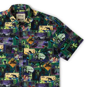 RSVLTS Mistress of All Evil KUNUFLEX Short Sleeve Shirt in Green — front view