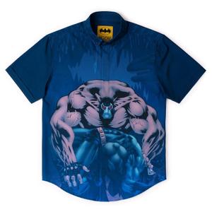 RSVLTS Breaking Bat KUNUFLEX Short Sleeve Shirt in Blue — front view