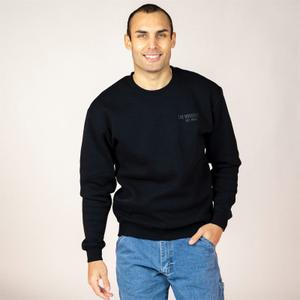 RSVLTS Roosevelts Stealth Crewneck Sweatshirt in Black — front view