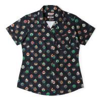 RSVLTS Allies and Archenemies Women's KUNUFLEX Short Sleeve Shirt in Black — detail 2