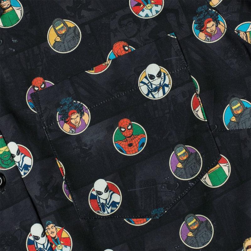 RSVLTS Allies and Archenemies Women's KUNUFLEX Short Sleeve Shirt in Black — detail 4