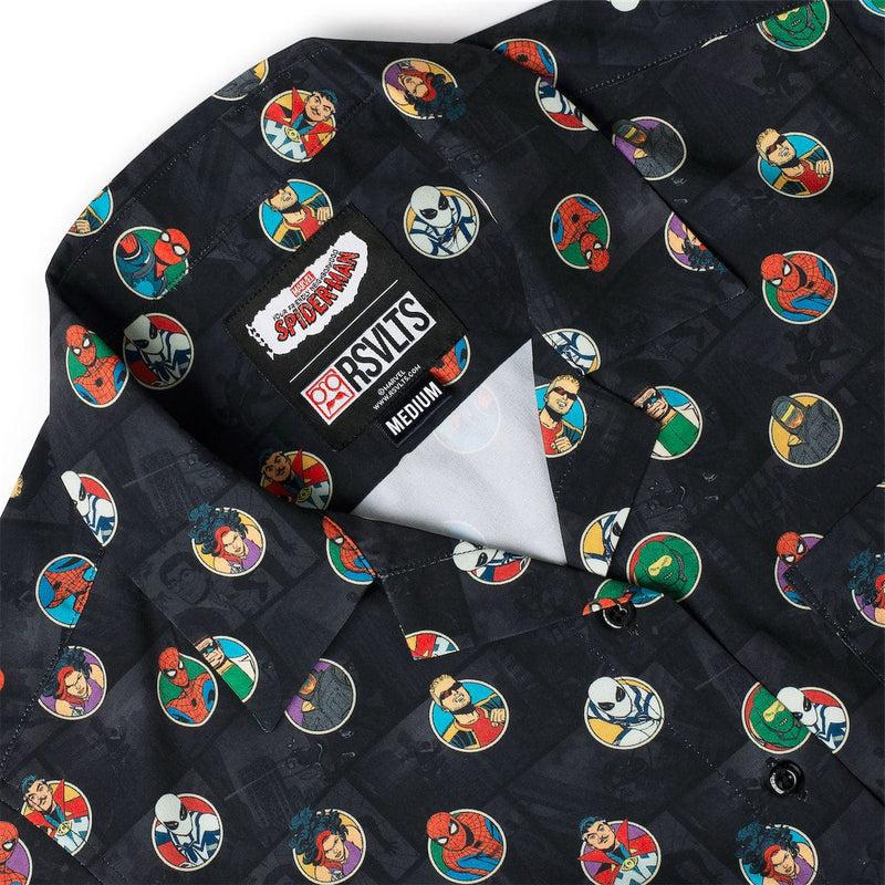 RSVLTS Allies and Archenemies Women's KUNUFLEX Short Sleeve Shirt in Black — detail 6