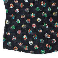 RSVLTS Allies and Archenemies Women's KUNUFLEX Short Sleeve Shirt in Black — detail 7