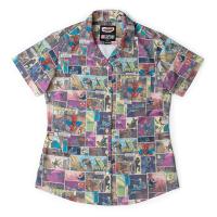 RSVLTS In the Swing of Things Women's KUNUFLEX Short Sleeve Shirt in Multicolor — detail 2