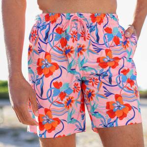 RSVLTS Back to the Fuchsia Hybrid Shorts in Multicolor — front view