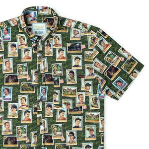 RSVLTS Starting Nine KUNUFLEX Short Sleeve Shirt in Green — front view
