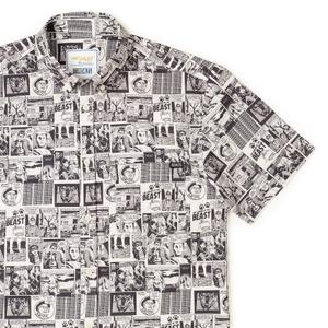 RSVLTS FOR-EV-ER KUNUFLEX Short Sleeve Shirt in Gray — front view