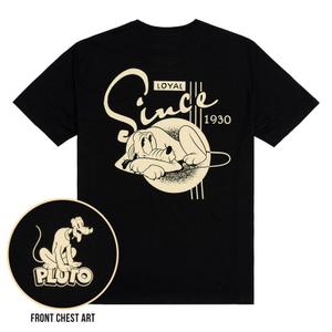 RSVLTS Loyal Since 1930 Crewneck Tee in Black — front view