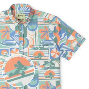 RSVLTS Mickey's Endless Summer KUNUFLEX Short Sleeve Shirt in Multicolor — front view