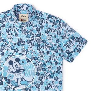 RSVLTS Aloha Pal KUNUFLEX Short Sleeve Shirt in Blue — front view