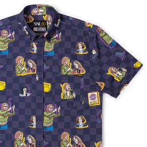 RSVLTS More Cowbell KUNUFLEX Short Sleeve Shirt in Purple — front view