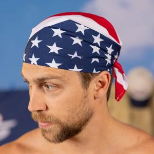 RSVLTS Star-Spangled 'Dana Bandana in Blue — front view