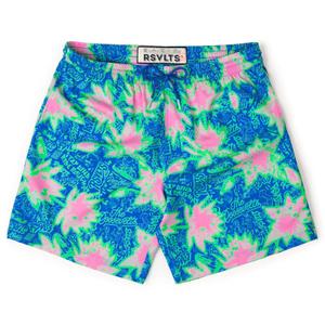 RSVLTS Camp Kunu Floral (Light Blue) Hybrid Shorts — front view