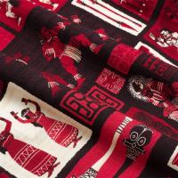 RSVLTS The Spirit of Polynesia Bamboo Resort Shorts in Red — detail 2