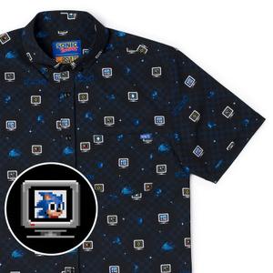 RSVLTS Power-Up KUNUFLEX Short Sleeve Shirt in Black — front view