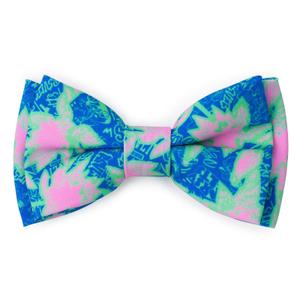 RSVLTS Camp Kunu Floral (Light Blue) Bow Tie — front view