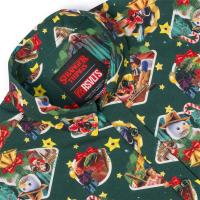 RSVLTS Season’s Creepings KUNUFLEX Short Sleeve Shirt in Green — detail 4