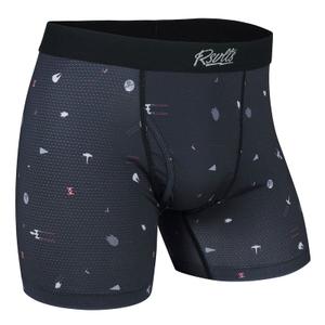 RSVLTS Stay on Target Single-Pack Boxer Briefs in Gray — front view
