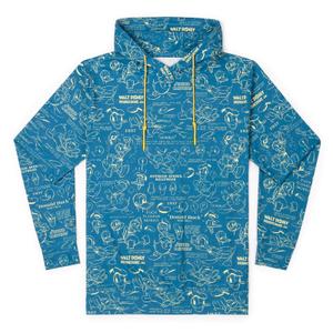 RSVLTS Designing Donald Performance Hoodie in Blue — front view