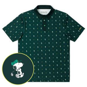 RSVLTS Birdie and Beagle All-Day Polo in Green — front view
