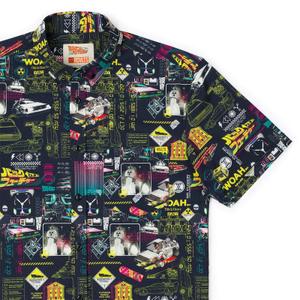 RSVLTS Flux Overload KUNUFLEX Short Sleeve Shirt in Black — front view
