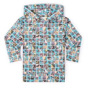 RSVLTS Teeth, Roars, Eyes, and Claws Preschool Performance Hoodie in Multicolor — front view