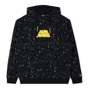 RSVLTS Far, Far Away Classic Hoodie in Black — front view