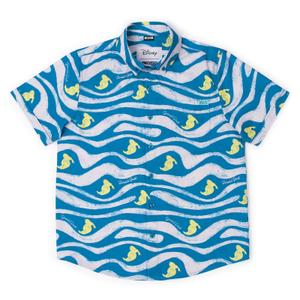 RSVLTS Beaks & Breakers Youth KUNUFLEX Short Sleeve Shirt in Blue — front view