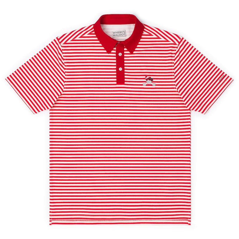 RSVLTS The Waldo All-Day Polo in Red — front view
