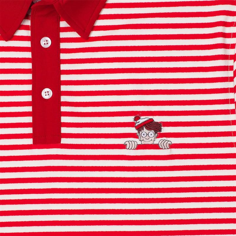RSVLTS The Waldo All-Day Polo in Red — detail 3