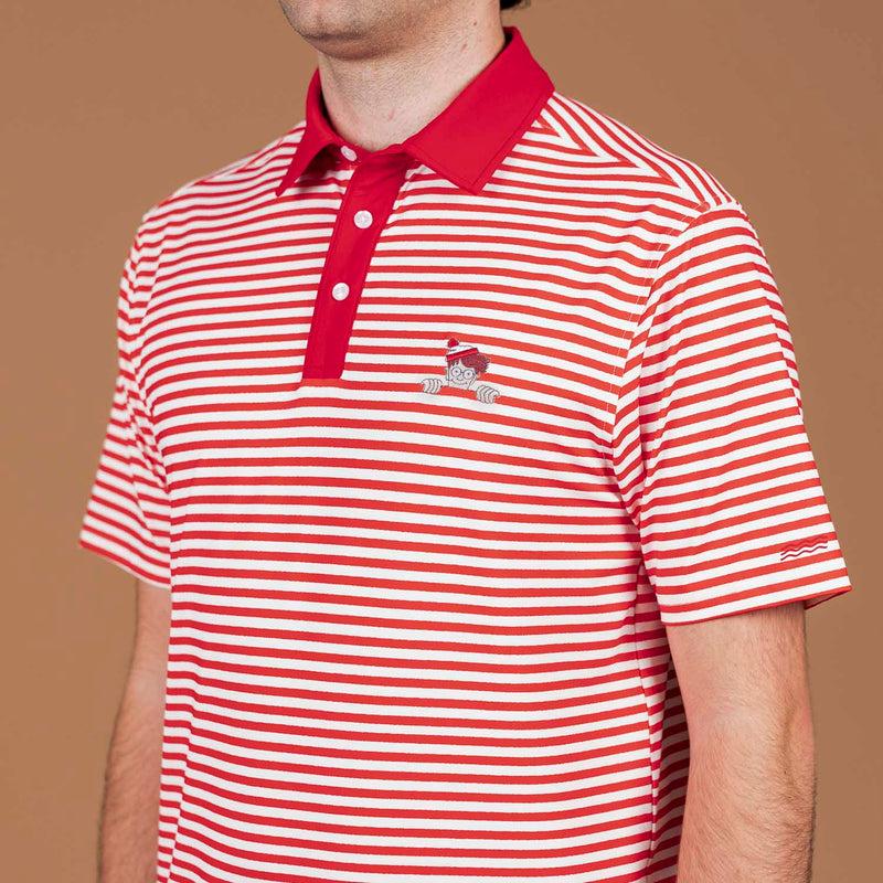 RSVLTS The Waldo All-Day Polo in Red — detail 4