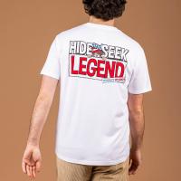 RSVLTS Hide and Seek Legend Crewneck Tee in White — detail 5