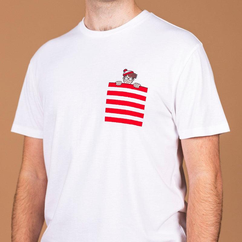 RSVLTS Hide and Seek Legend Crewneck Tee in White — detail 6