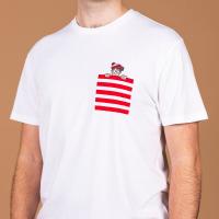 RSVLTS Hide and Seek Legend Crewneck Tee in White — detail 6