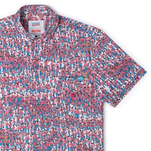 RSVLTS There's Waldo! KUNUFLEX Short Sleeve Shirt in Multicolor — front view