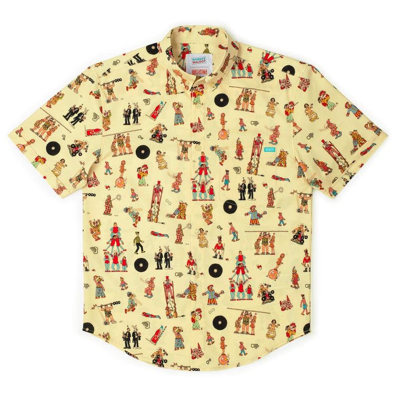 RSVLTS Big Top Waldo KUNUFLEX Short Sleeve Shirt in Yellow — detail 5