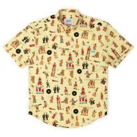 RSVLTS Big Top Waldo KUNUFLEX Short Sleeve Shirt in Yellow — detail 5