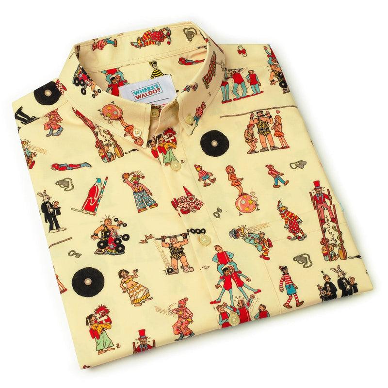 RSVLTS Big Top Waldo KUNUFLEX Short Sleeve Shirt in Yellow — detail 8