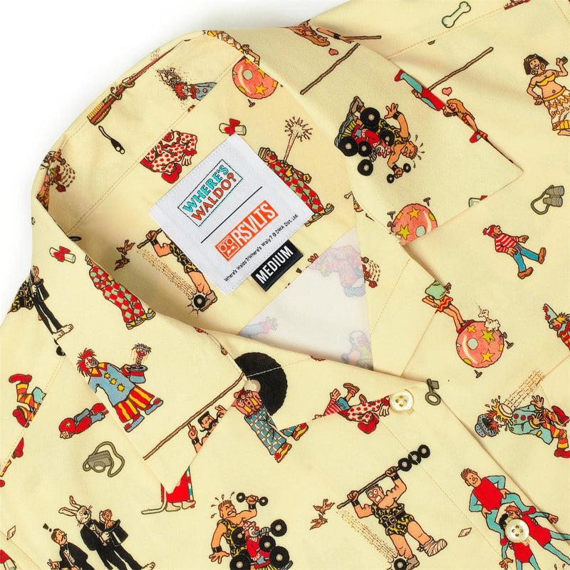 RSVLTS Big Top Waldo Women's KUNUFLEX Short Sleeve Shirt in Yellow — detail 6