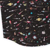RSVLTS Waldo in Space KUNUFLEX Short Sleeve Shirt in Black — detail 7