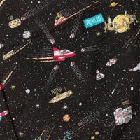 RSVLTS Waldo in Space Women's KUNUFLEX Short Sleeve Shirt in Black — detail 4