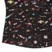 RSVLTS Waldo in Space Women's KUNUFLEX Short Sleeve Shirt in Black — detail 7
